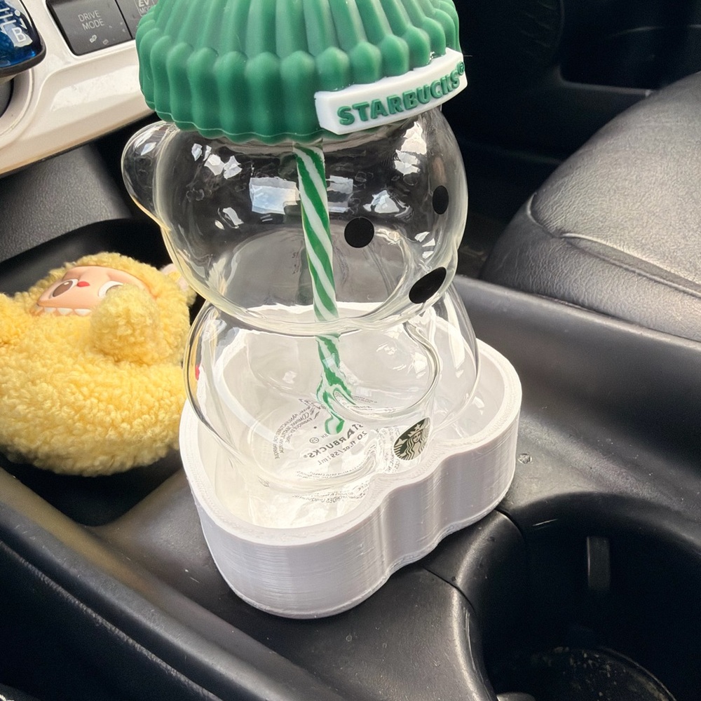 Starbucks Bearista Car Cup Holder 3D print - Picture 3 of 3